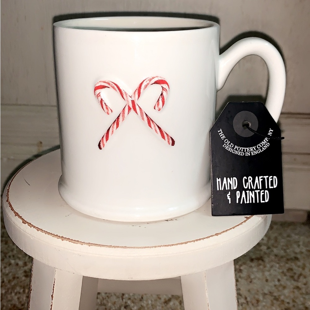 The Old Pottery Company 3D Candy Cane Mug.